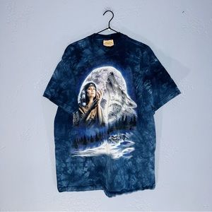 The Mountain Vintage 90s Native American Graphic Tee Size Large